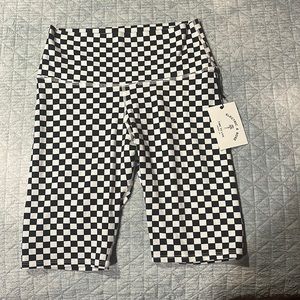 Electric + Rose Checkered Biker Shorts